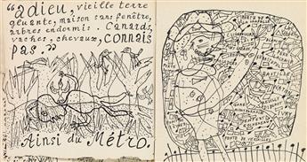 JEAN DUBUFFET La Métromanie ou Les Dessous de la Capitale by Jean Paulhan.